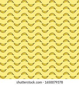 Bright Bananas Pattern. Swatch Included