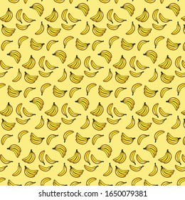 Helles Bananenmuster. Swatch inbegriffen