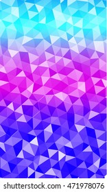 Bright banner for disco. Vertical. Polygonal design. Vector illustration. For ideas of your websites, business presentations