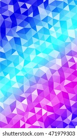 Bright banner for disco. Vertical. Polygonal design. Vector illustration. For ideas of your websites, business presentations
