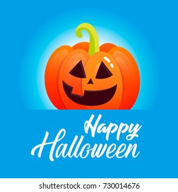 Bright banner with pumpkins for your website