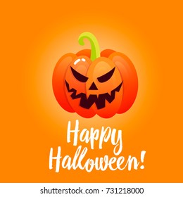 Bright banner with pumpkins for your website