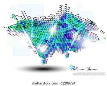 Bright banner. Vector illustration.