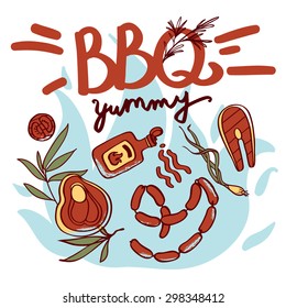 Bright BBQ set.