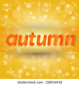 Bright and beautiful autumn background