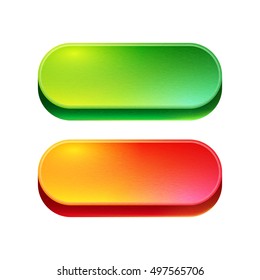 Bright beautiful buttons for websites and applications. Juicy colors.