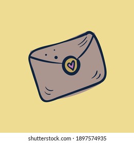 bright beautiful color cartoon card valentine's day illustration