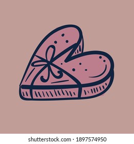 bright beautiful color cartoon card valentine's day illustration