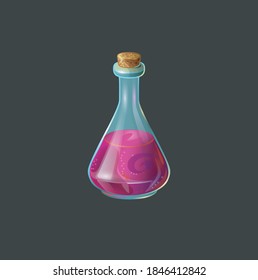 
bright beautiful color magic potion illustration for game icon