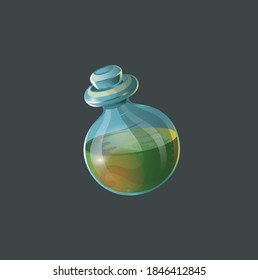 
bright beautiful color magic potion illustration for game icon