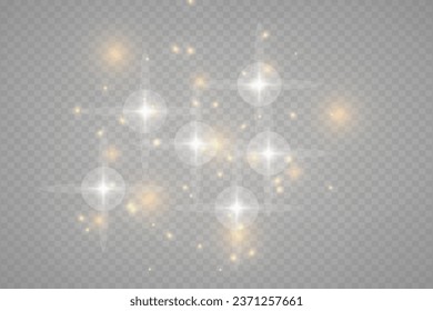 Bright beautiful golden sparks on a background.