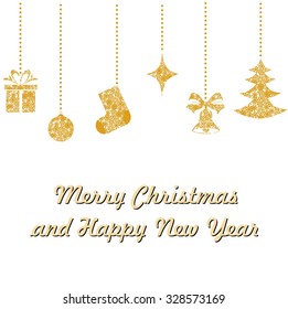 bright and beautiful illustration on the theme of Christmas and New Year.