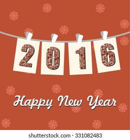 bright and beautiful illustration on the theme of Christmas and New Year.