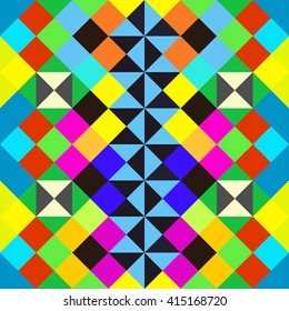 bright beautiful polygons abstract geometric seamless pattern