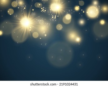 Bright beautiful sparks on a background.	