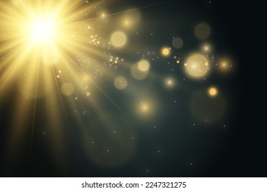 Bright beautiful sparks on a background.	
