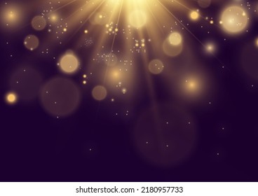 	
Bright beautiful sparks on a transparent background.	
