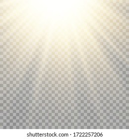Hermosa estrella. Luz de los rayos