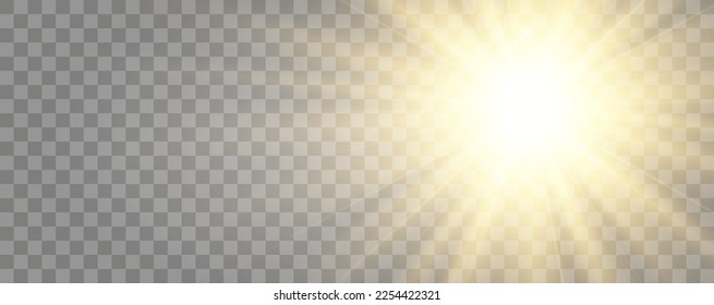 	
Hell schöner Stern.Illustration eines Lichteffekts auf transparentem Hintergrund.