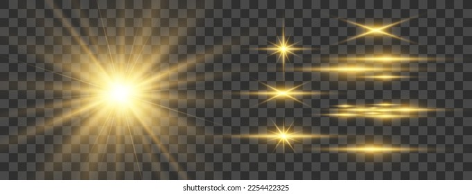 	
Hermosa estrella brillante.Ilustración de un efecto luminoso sobre un fondo transparente.