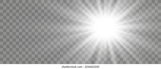 	
Hermosa estrella brillante.Ilustración de un efecto luminoso sobre un fondo transparente.