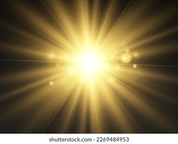 	
Bright beautiful star.Illustration of a light effect on a transparent background.