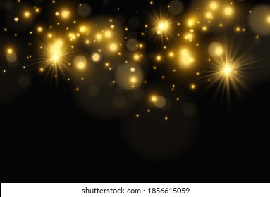 Hermosa estrella brillante.Ilustración vectorial de un efecto de luz sobre un fondo transparente.	
