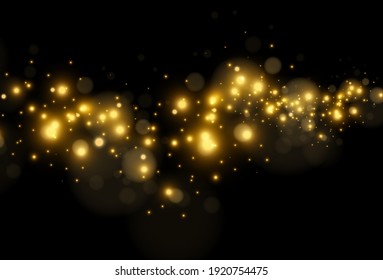 Bright beautiful star.Vector illustration of a light effect on a transparent background.	
