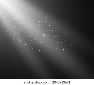 Hermosa estrella brillante.Ilustración vectorial de un efecto de luz sobre un fondo transparente.	
