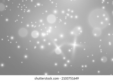 Bright beautiful star.Vector illustration of a light effect on a transparent background.	
