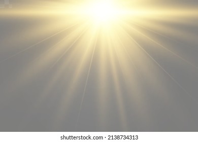 Bright beautiful star.Vector illustration of a light effect on a transparent background.