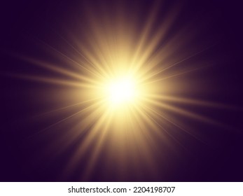	
Bright beautiful star.Vector illustration of a light effect on a transparent background.