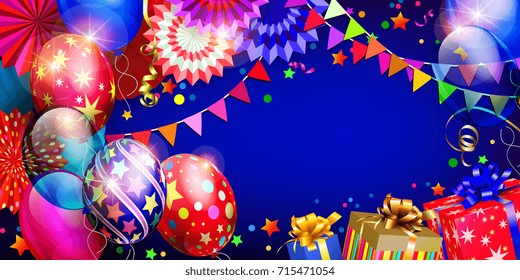 Bright birthday background