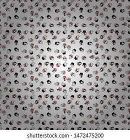 Bright birthday pattern on white, black and brown. Vector illustration. Seamless pattern cake. For food poster design.