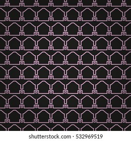 Bright black fancy seamless pattern background in alien style. Clean medley repeatable backdrop.