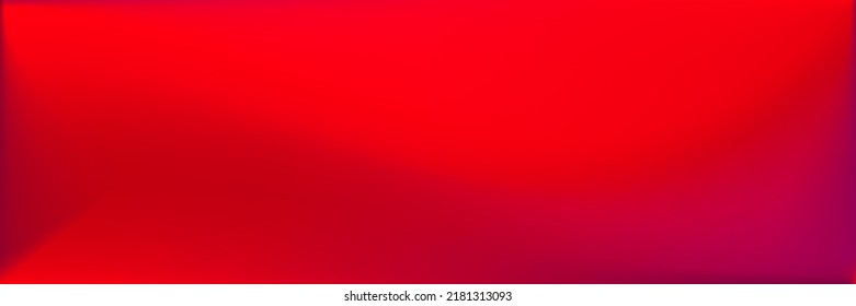 Bright Blood Wavy Gradient Mesh. Vivid Vibrant Red Smooth Surface Illustration. Neon Blood Dark Wavy Gradient Mesh. Bright Color Rose Trendy Background. Blank Red Smooth Surface Backdrop.