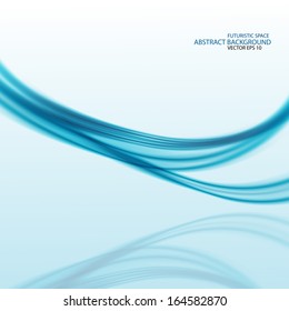 Bright blue abstract background