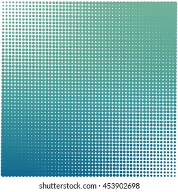 Bright blue abstract background with halftone effect, vector illustration.