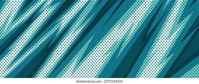 bright blue abstract background with lightning and dots pattern, for sports, gaming themed design