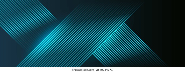 Bright blue abstract background with modern hipster futuristic graphics. Minimalistic vector template for business design, featuring luxury elements and stripes for professional use.