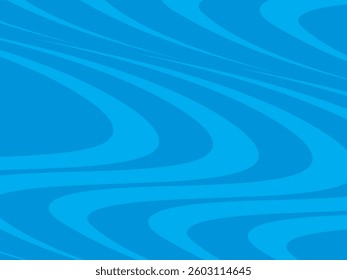 Bright blue abstract background with waving pattern.