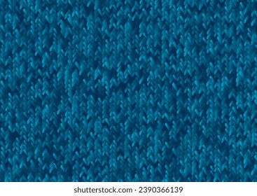 Hellblauer abstrakter Strickhintergrund. Vektordesign