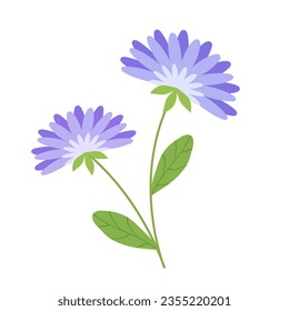 arte azul brillante flor de primavera