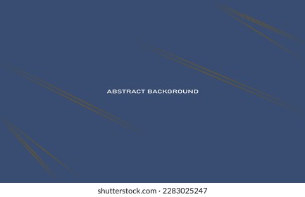 bright blue background with abstract gold lines in the corners