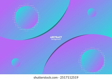 Fondo azul brillante con patrón de círculo simple. Diseño simple de color rosa y azul. Vector Eps10