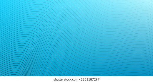bright blue background with stripes wave pattern. eps 10 vector.