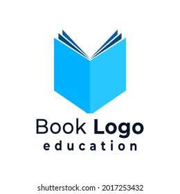 Diseño vectorial de icono del libro azul brillante aislado en un fondo blanco. Símbolo de educación. 10.