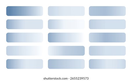 colección de muestra de gradiente de color azul brillante para diseñadores Vector