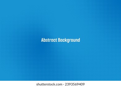 Bright Blue Color Halftone Abstract Pattern Background. Vintage. Wallpaper. Vector Illustration. BG. Technology. Backdrop