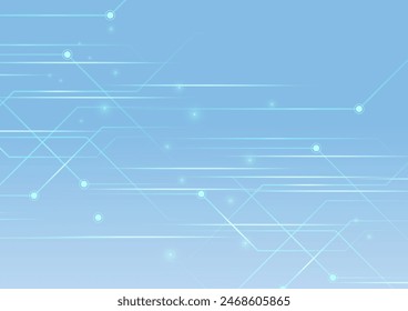 Bright blue cyber image background